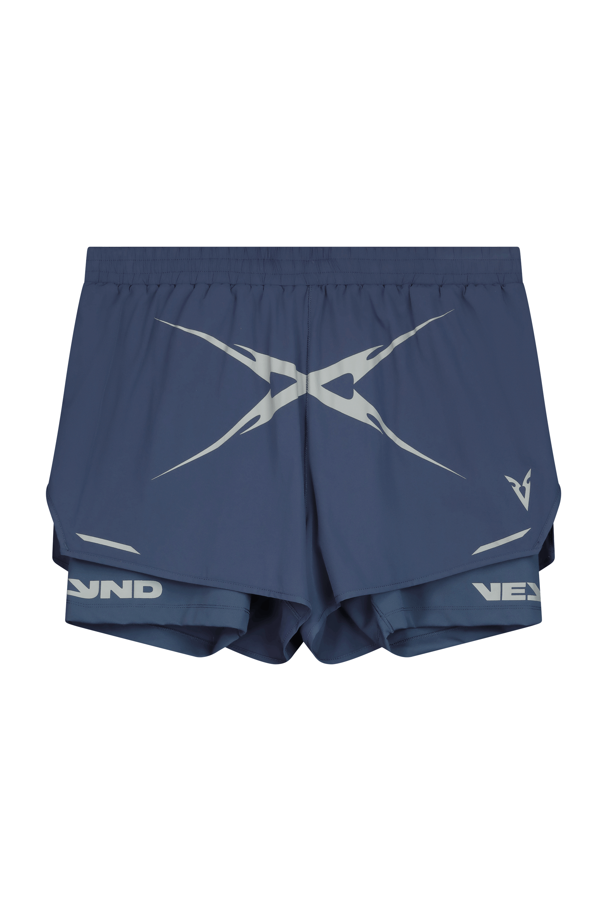 5” 2-IN-1 SHORTS CROSS GRAPHIC - NAVY