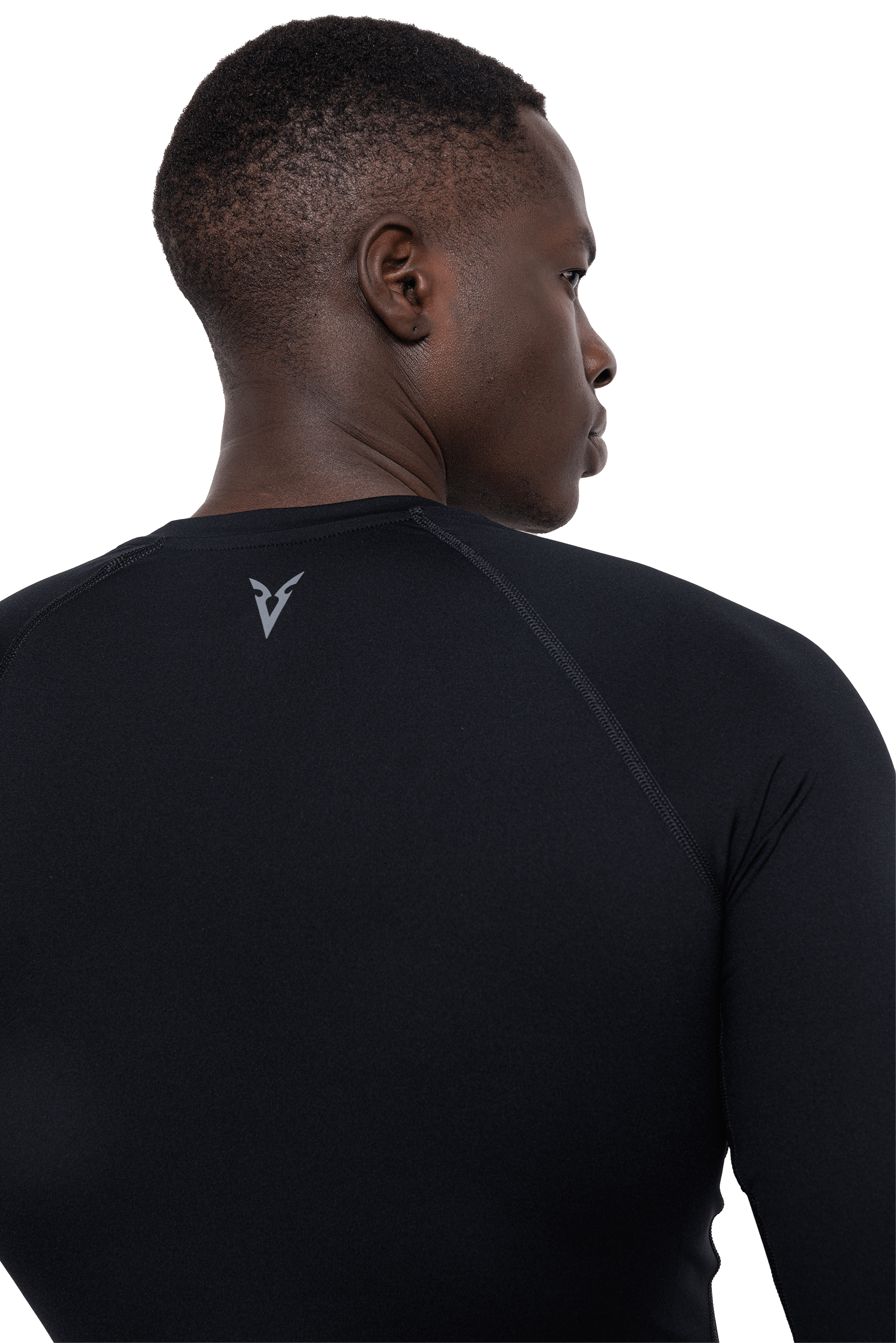 MUSCLE LONG SLEEVE T-SHIRT - BLACK