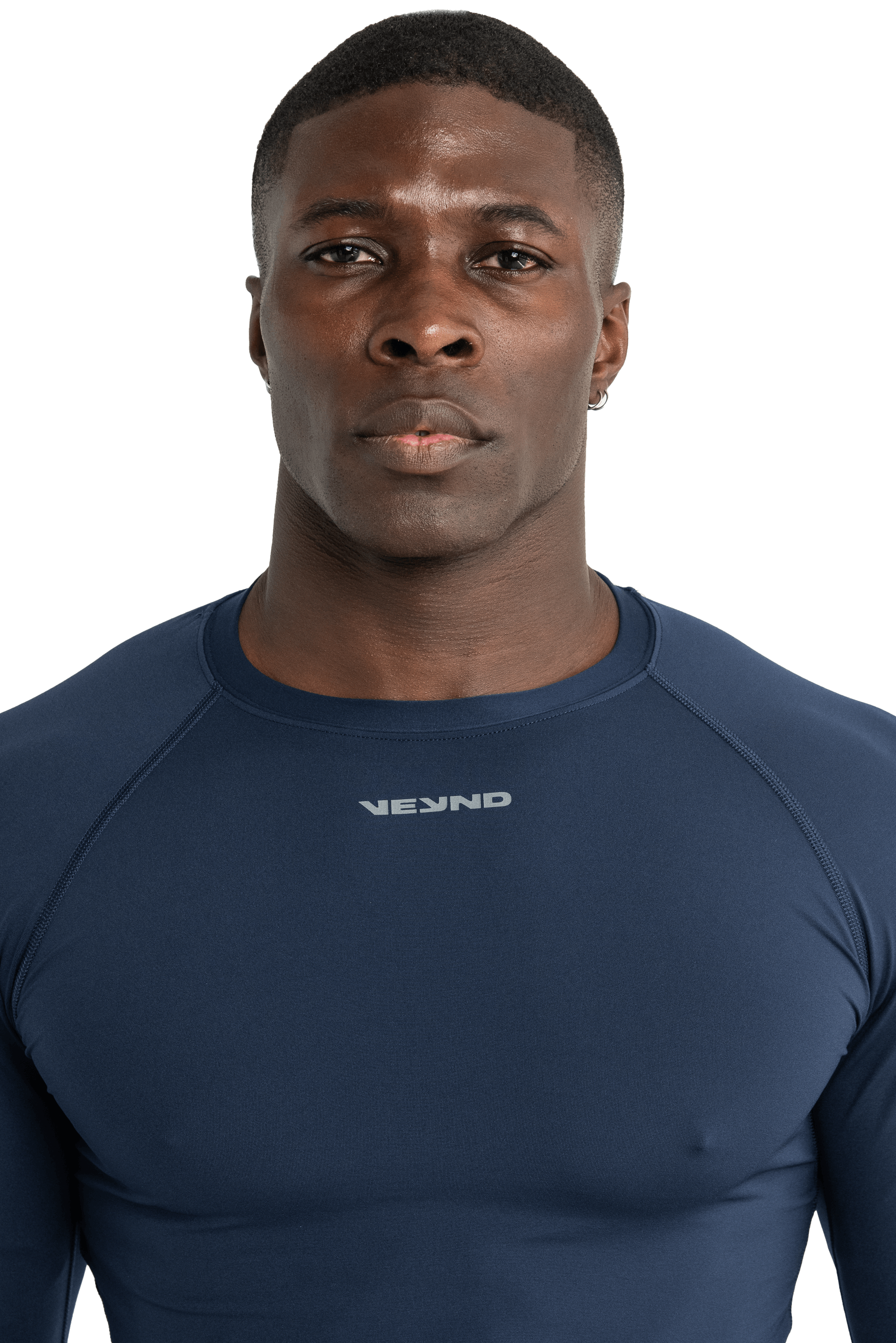 MUSCLE LONG SLEEVE T-SHIRT - NAVY