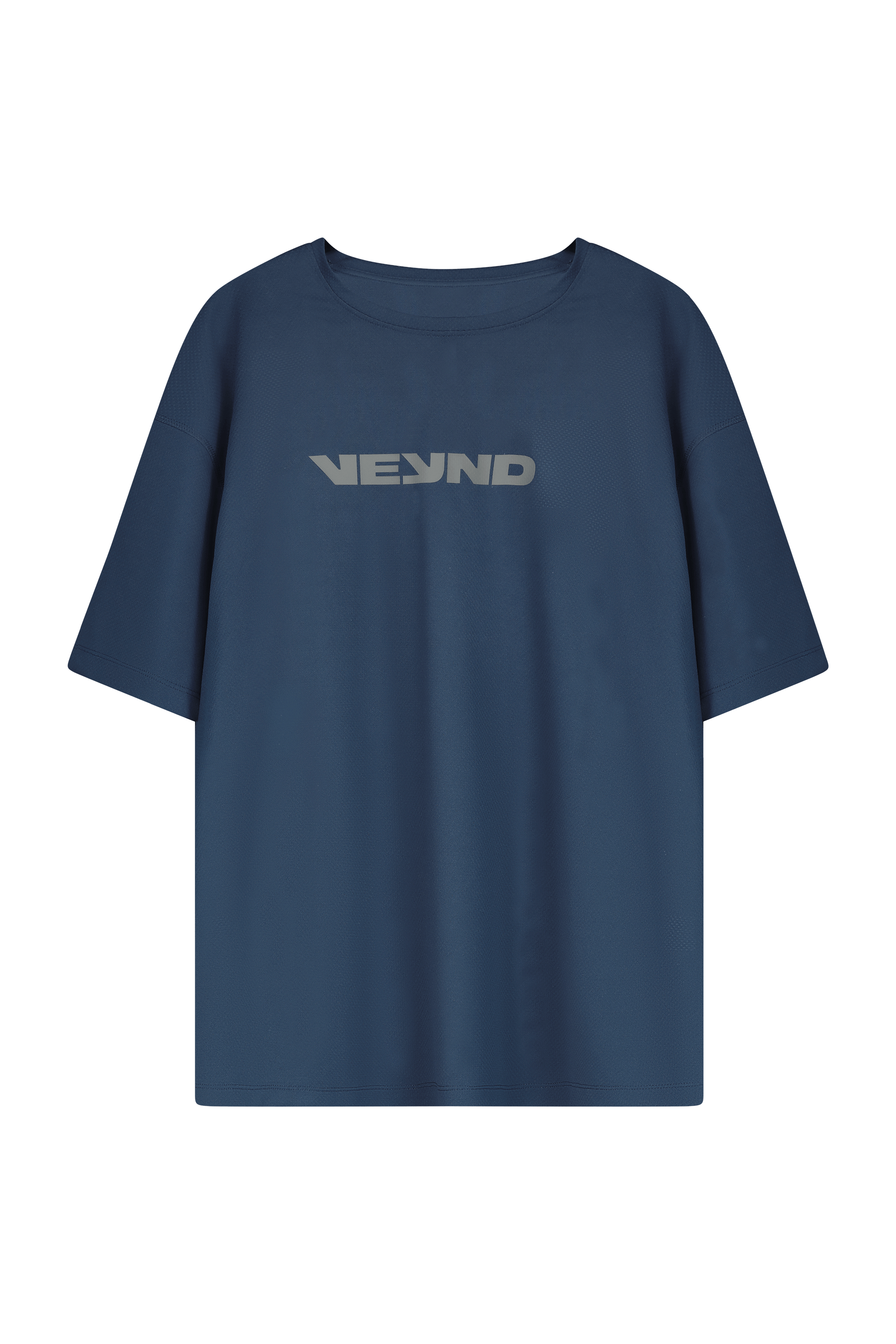 BOXY T-SHIRT V-GRAPHIC - NAVY