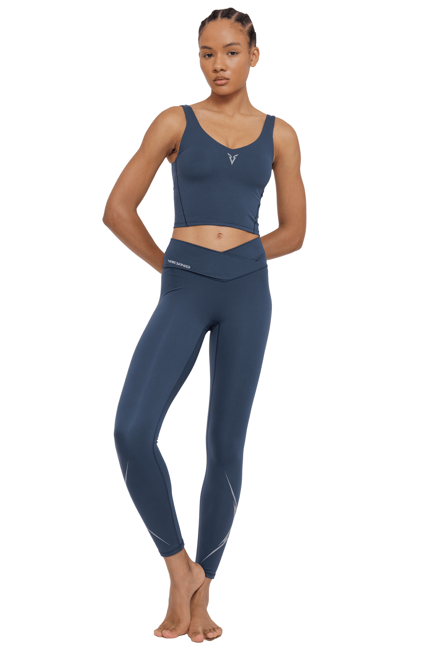 V NECK TANK - NAVY