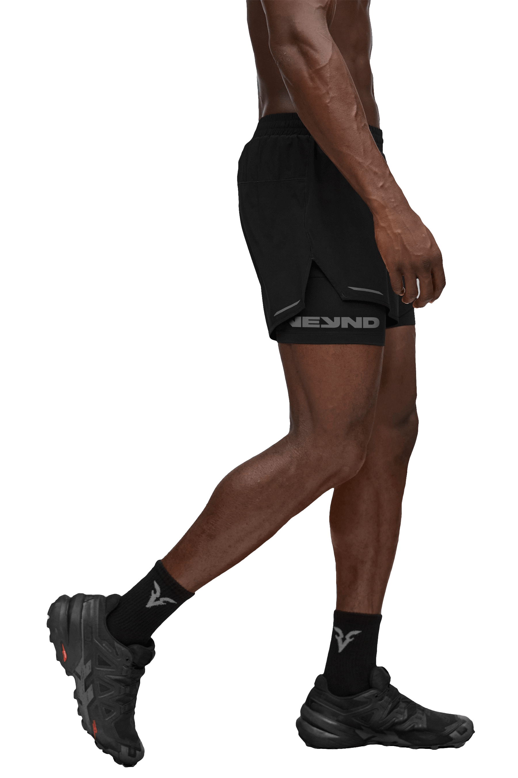 5" 2-IN-1 SHORTS - Black