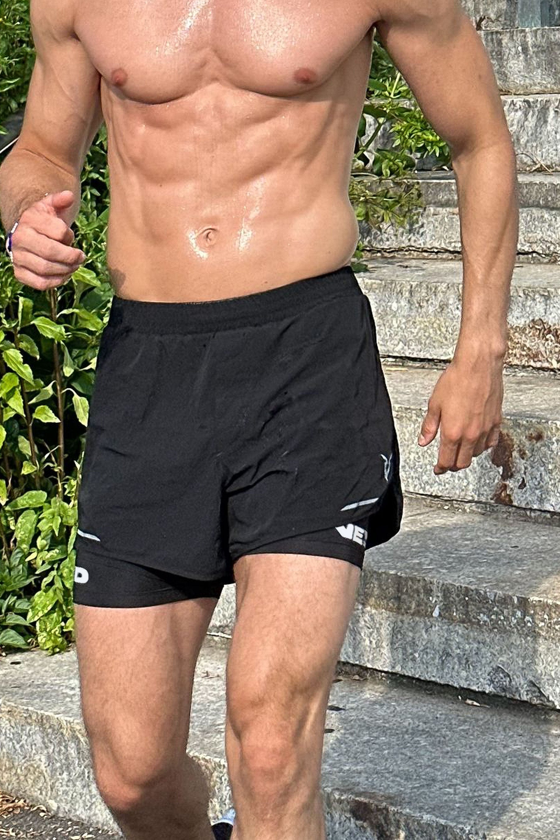 5" 2-IN-1 SHORTS - Black
