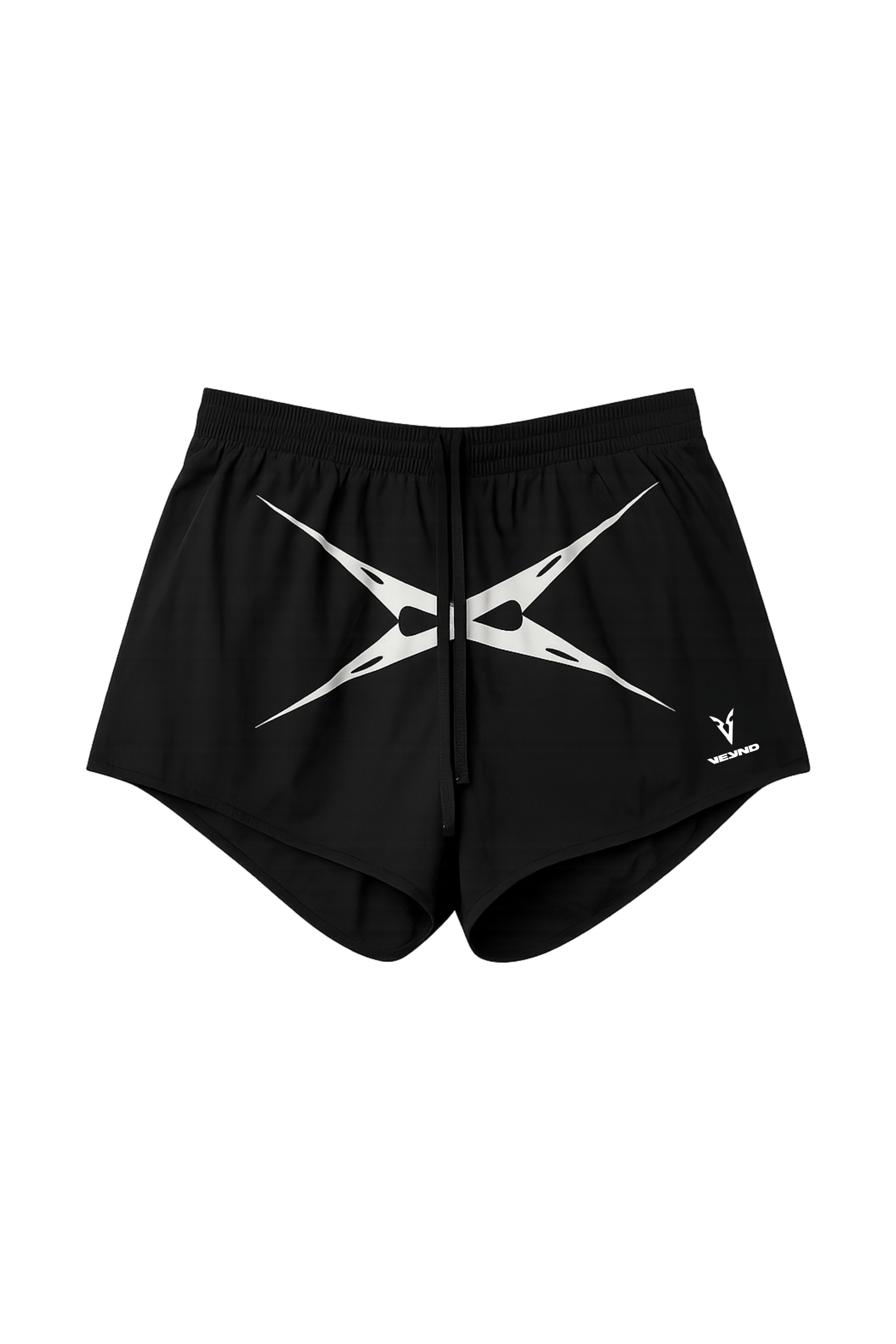 3" RUNNING SHORTS CROSS GRAPHIC - BLACK