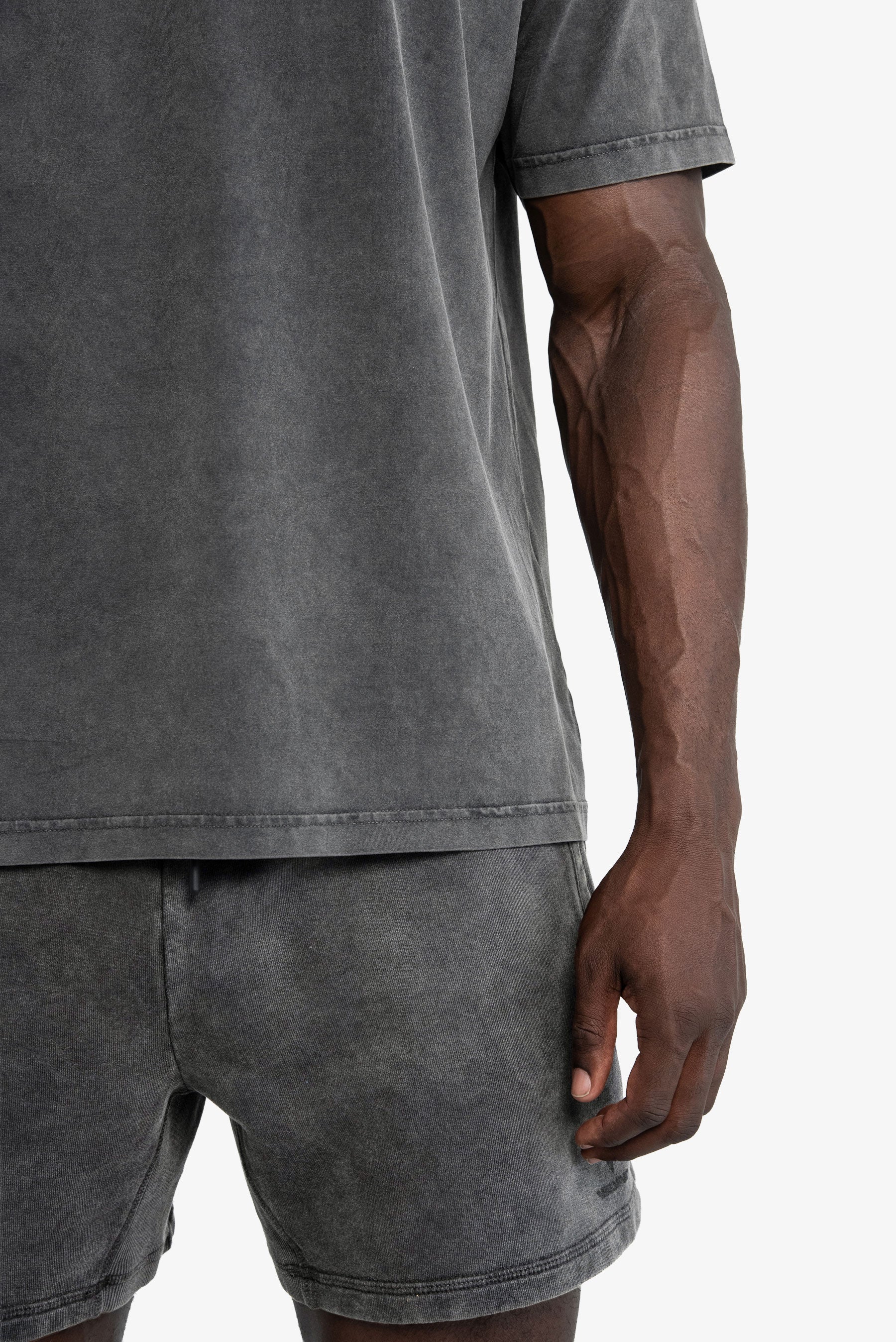 BOXY T-SHIRT OVERSIZED FIT - STORM GRAY
