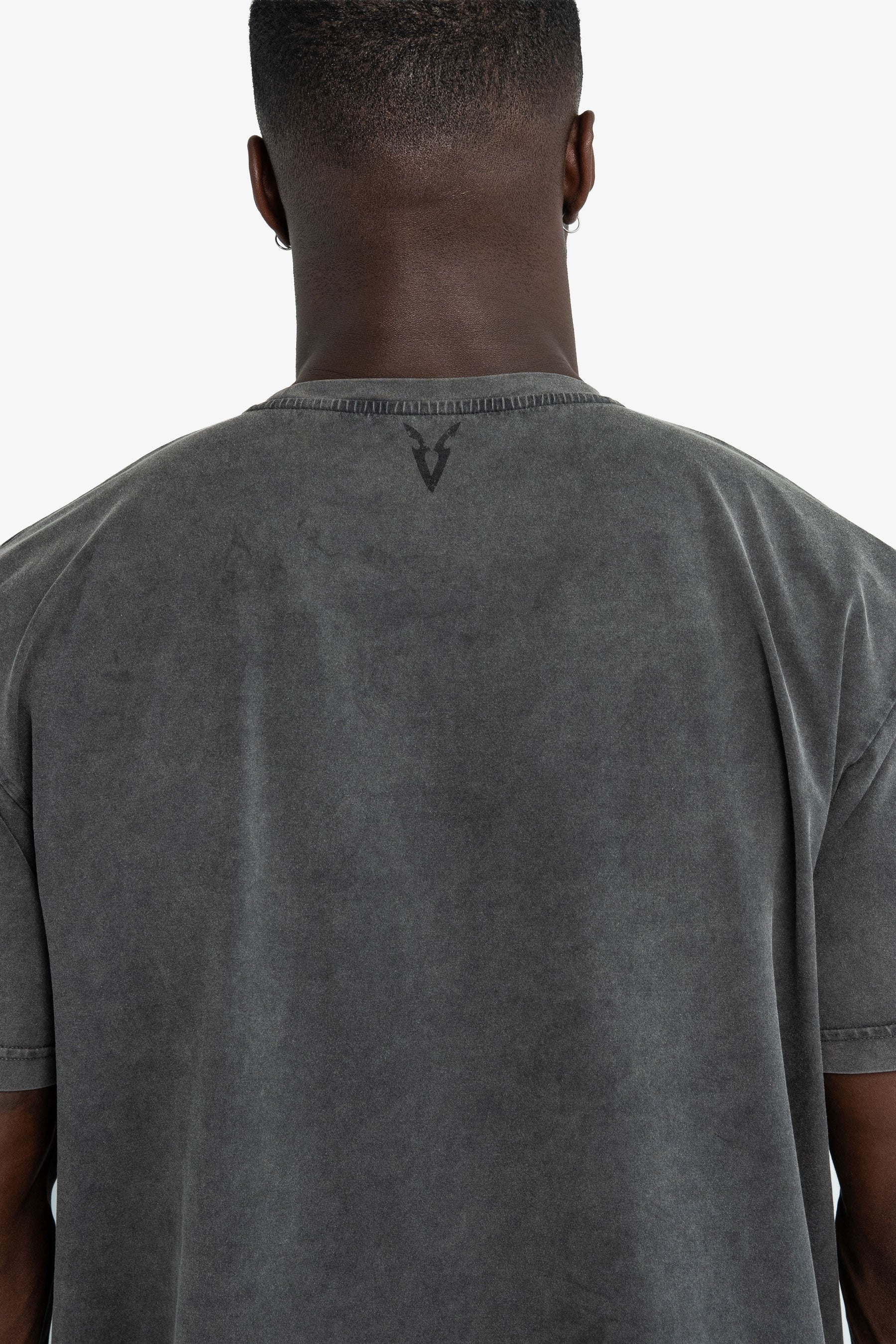 BOXY T-SHIRT OVERSIZED FIT - STORM GRAY