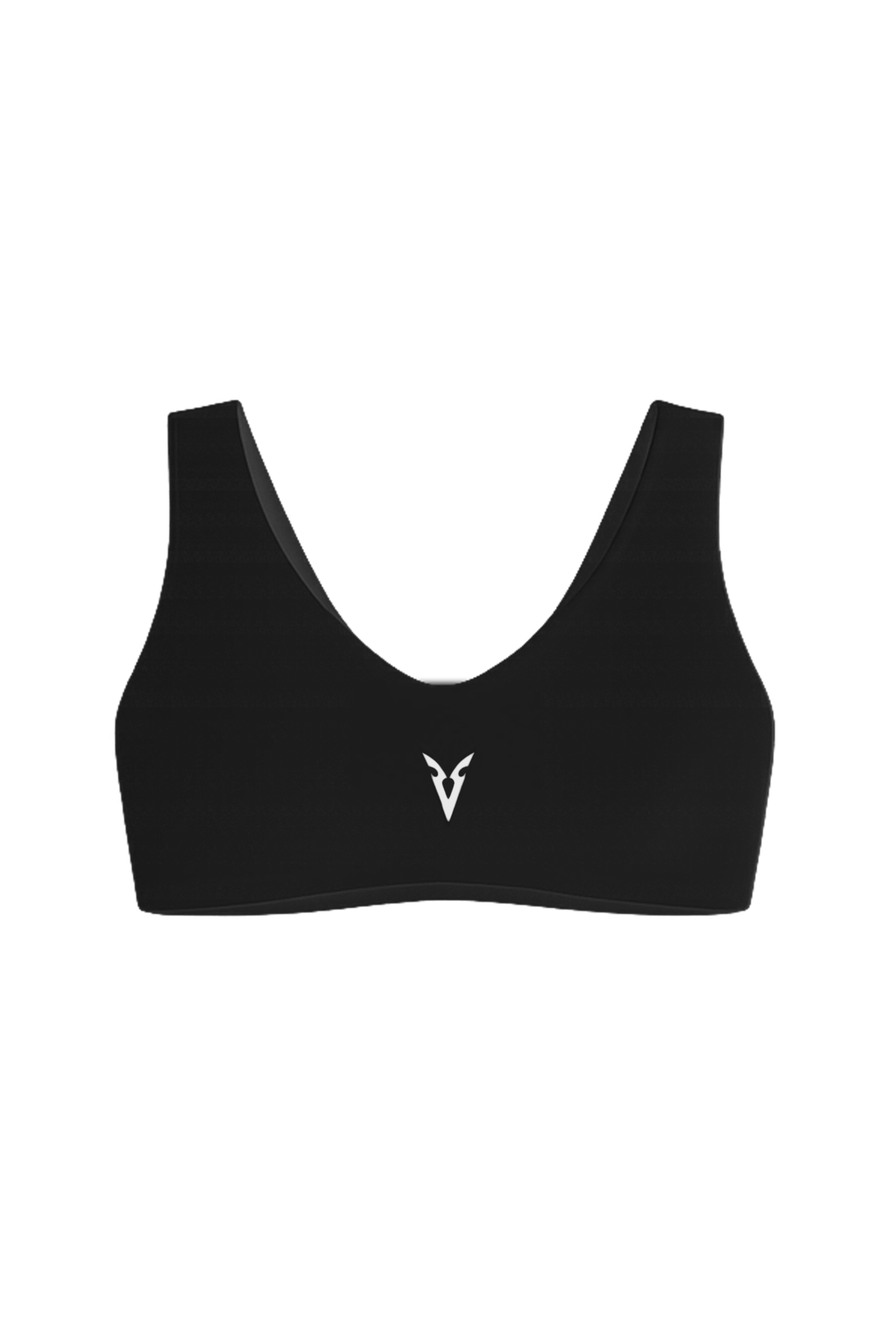 SPORTS BRA FRONT WAVE - Black