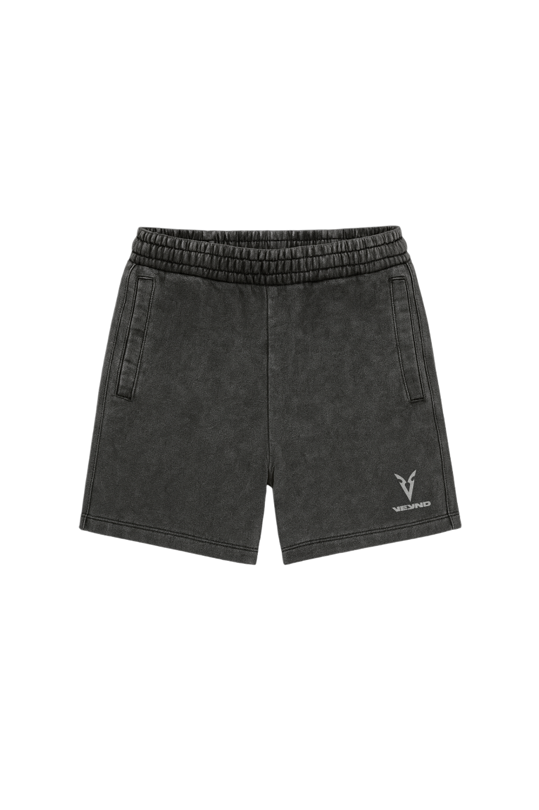 MID-RISE JOGGER SHORTS - STORM GRAY